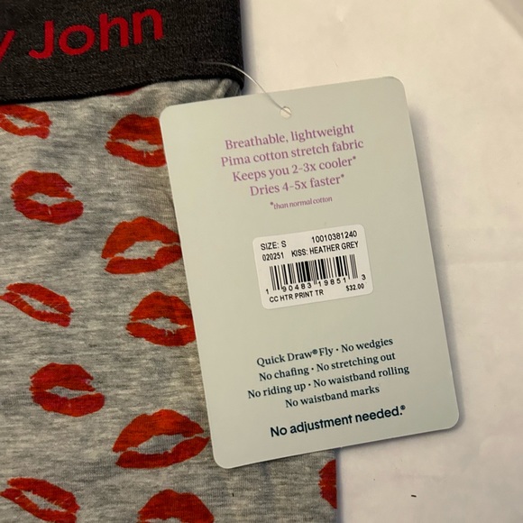 Tommy John Lips Boxer Briefs Small NWT - Picture 3 of 7